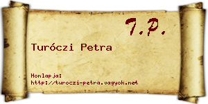 Turóczi Petra névjegykártya
